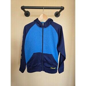 Bauer hockey zipup blue hoodie youth size large